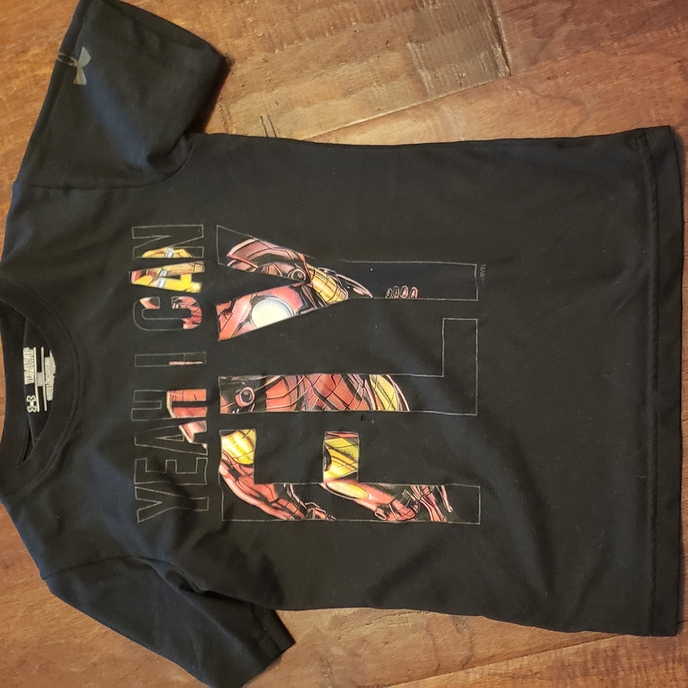 UA iron man boys tshirt